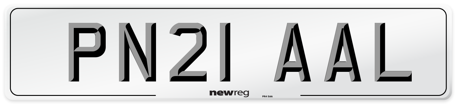 PN21 AAL Number Plate from New Reg